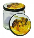 Rundglas mit Deckel "Biene", 250 g