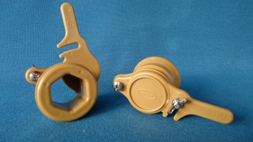 Plastik-Quetschhahn mit Edelstahlschrauben Ø 40 mm