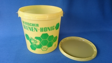 12,5kg Honig-Eimer gelb mit Druck