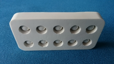 Gießform aus Silikon-Kautschuk für 10 Naturwachszellen