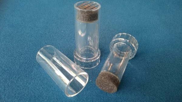 Zeichenrohr transparent aus Kunststoff