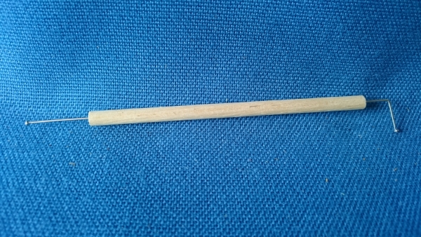 Opalith Zeichengriffel mit zwei Edelstahlköpfen