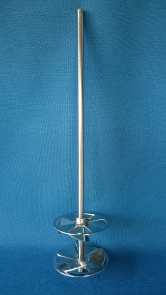 Metall Rührpropeller, Edelstahl mit zwei Rührflügeln