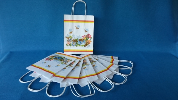 Papier-Tragetasche "Flores"