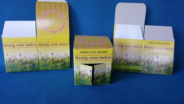 Geschenkkartons Blumenwiese für 1 x 250g Glas