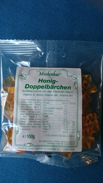 Minkenhus Honig Doppelbärchen