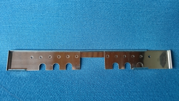 Fluglochschieber 155 mm Edelstahl 3-teilig