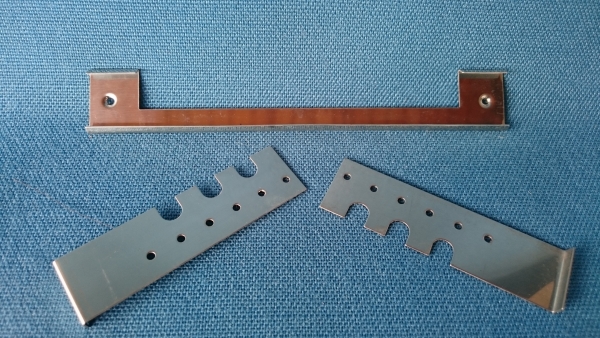 Fluglochschieber 155 mm Edelstahl 3-teilig