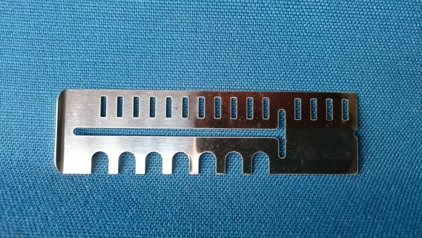 Fluglochschieber 120 mm Edelstahl 1-teilig