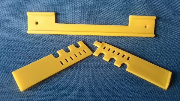 Fluglochschieber 155 mm Kunststoff 3-teilig