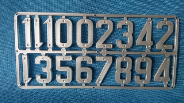 Plastik-Ziffern-Set 40 mm hoch